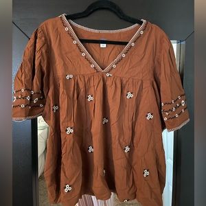 Old Navy Brown with flowers top